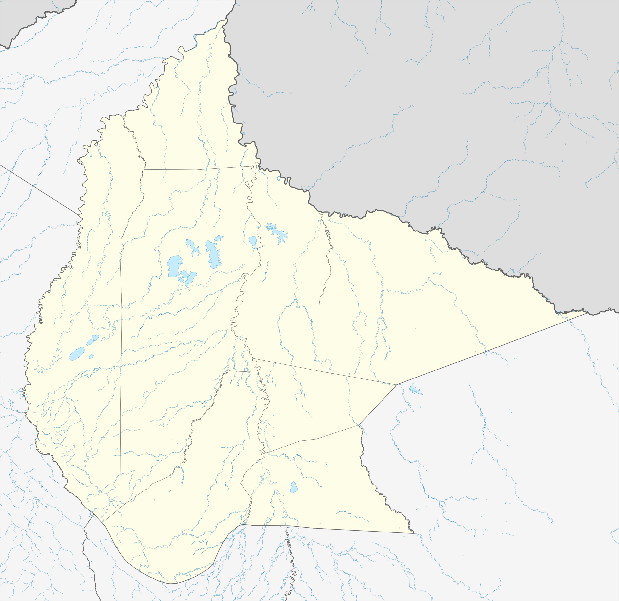 Mapa de localización del Beni